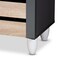 Baxton Studio Gisela Two-Tone Oak and Dark Gray 4-Door Shoe Storage Cabinet 152-9174 - alternate 5